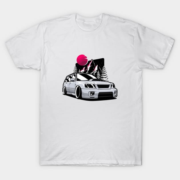 Silver Forester STI T-Shirt by KaroCars